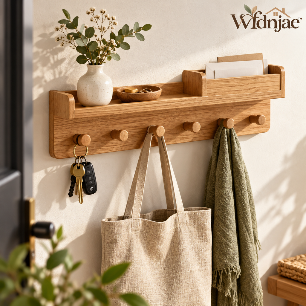 Wfdnjae™ Alder Wall-Mounted Entryway Organizer with Hooks