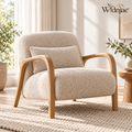 Wfdnjae™ Haven Bouclé Accent Lounge Chair