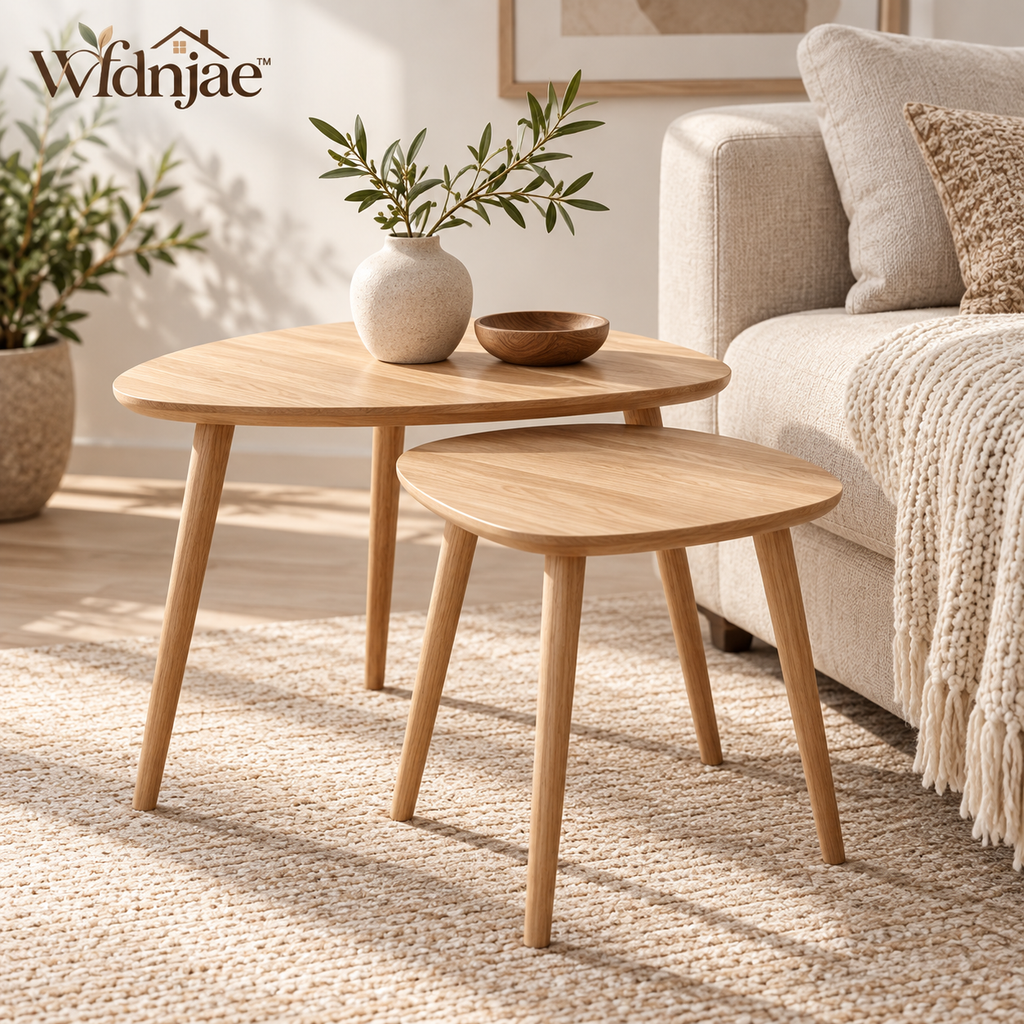 Wfdnjae™ Sora Light Oak Nesting Side Tables — Set of 2