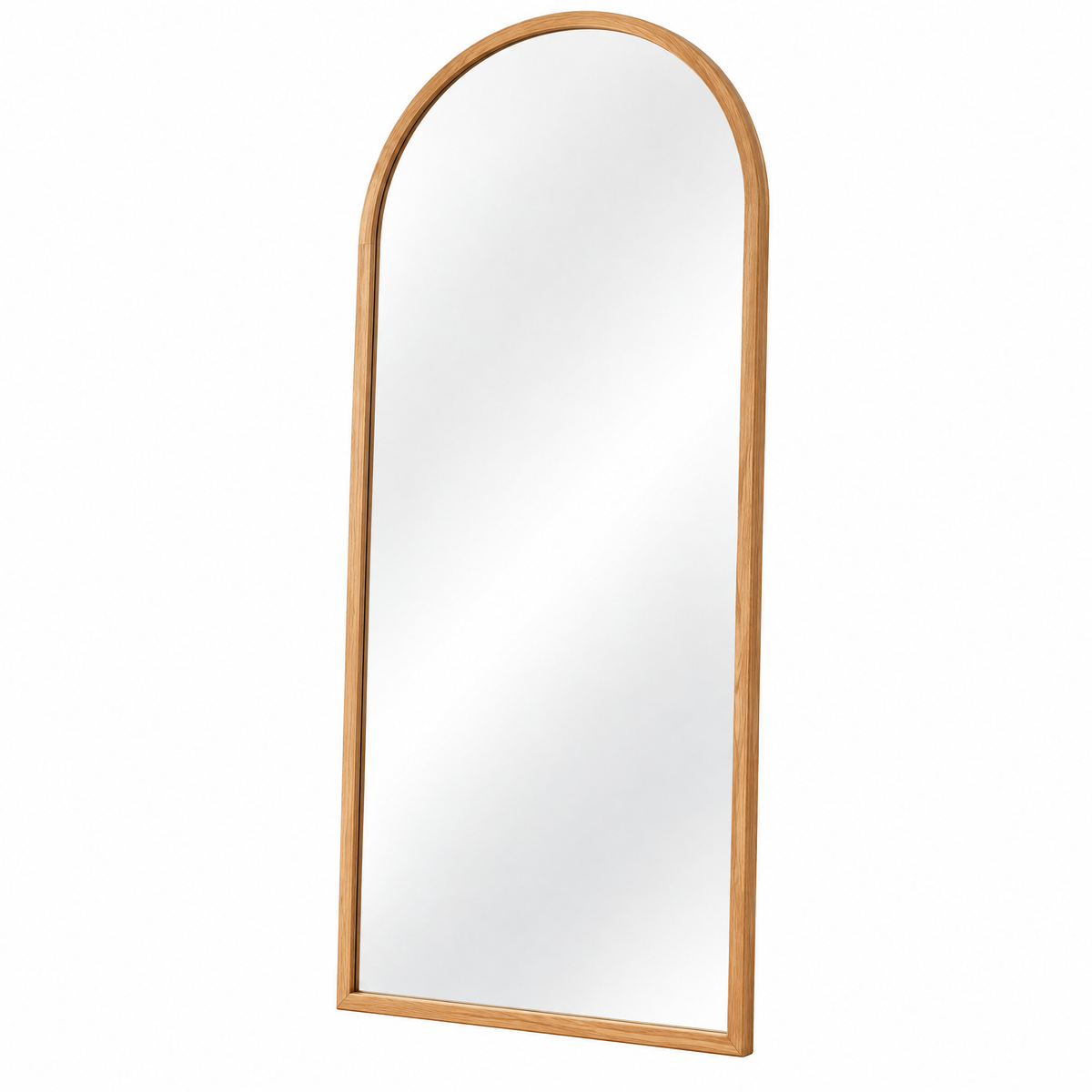 Wfdnjae™ Fjord Arched Full-Length Oak Floor Mirror — detail view 2
